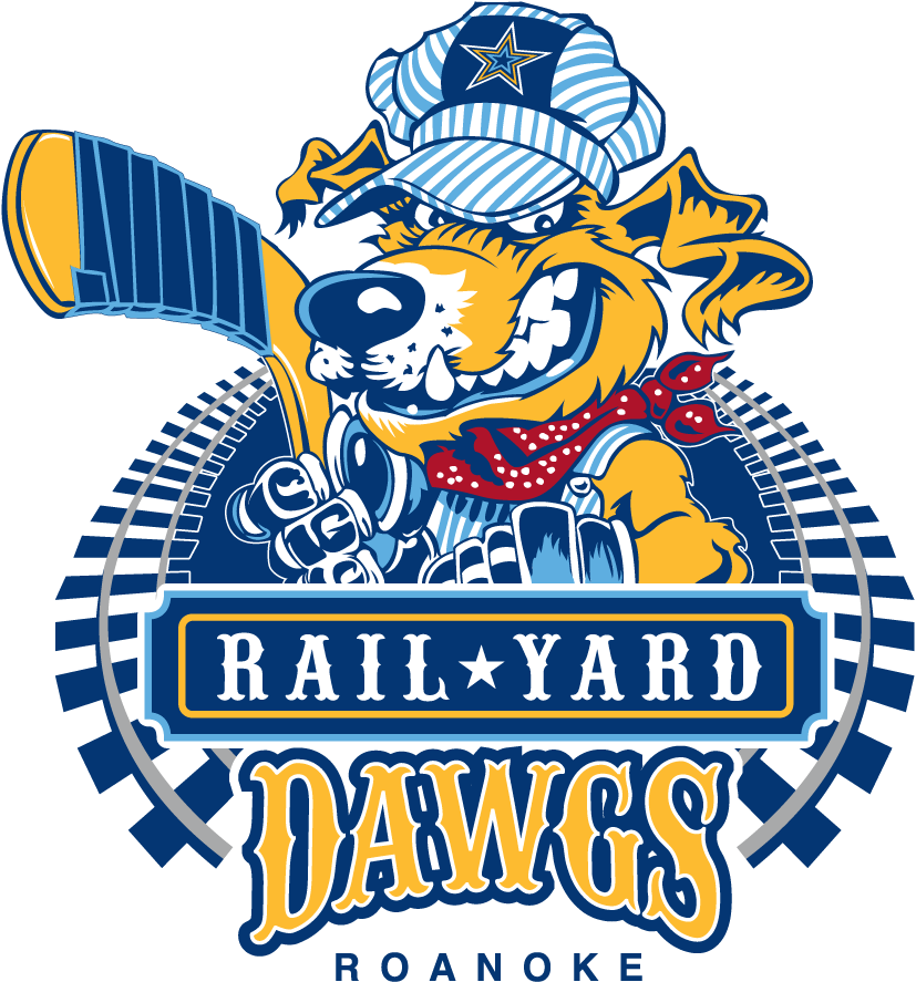 Roanoke Rail Yard Dawgs 2016-Pres Primary Logo iron on heat transfer